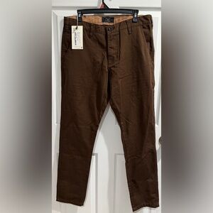 Match Brown Chinos Classic Tailored Fit Ineam 31 Rise 10.5